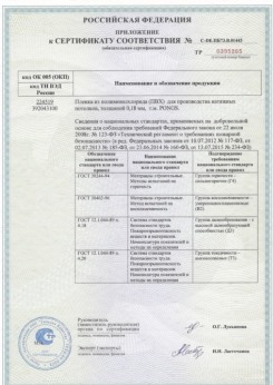 2015.06.25 Шарыпово - Pongs. Приложение к сертификату соответствия