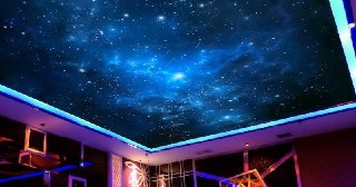 Натяжной потолок звездное небо Шарыпово, цена от 5250 руб.