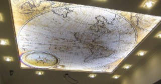 Натяжной потолок с фотопечатью Шарыпово, цена от 6231 руб.